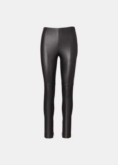 Women's Ralph Lauren Eleanora Stretch Leather Pants | 352890IXF